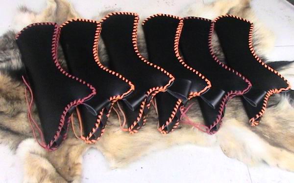 腰挎式牛皮箭囊